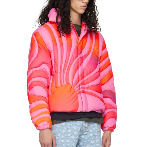 ERL Pink Sunset Down Jacket ❤️New❤️ - Picture 2 of 15